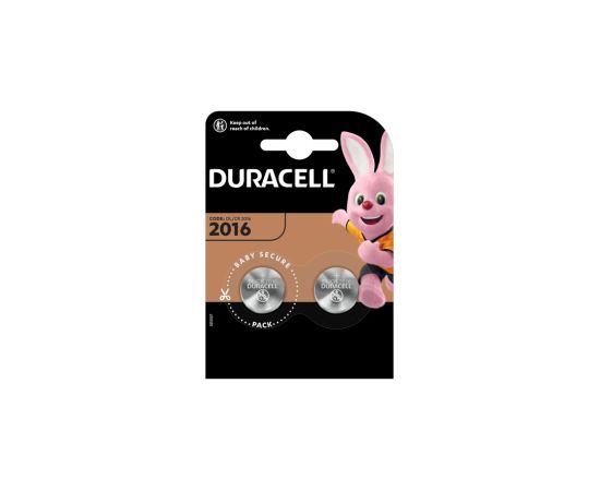 Baterijas Duracell CR2016 2 pack