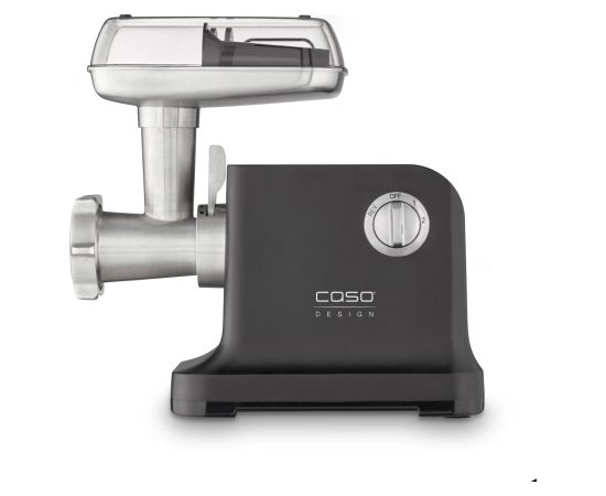 Caso Meat Grinder FW 2000 Black 2000 W Number of speeds 2 Throughput (kg/min) 2.5 3 perforated discs, Shortbread attachment with 4 moulds, Sausage filler, Stuffer, Drip tray Gaļas maļamās mašīnas