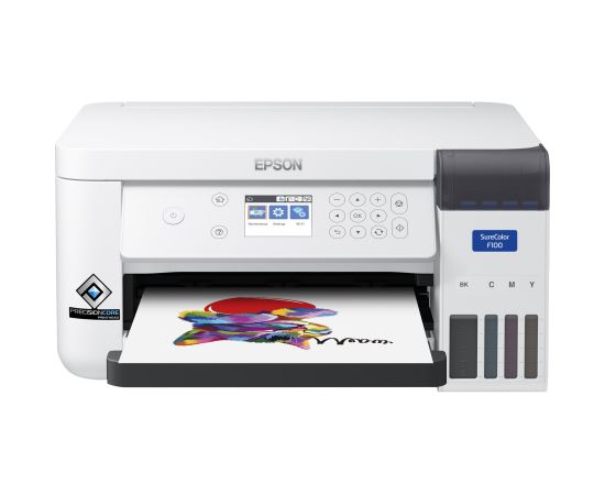 Epson Surecolor SC-F100 Inkjet Colour Printer A4 Wi-Fi White Tintes Printeri