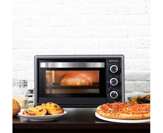 Cecotec Mini Oven Bake&Toast 2600 Black 4Pizza 26 L 1500 W Black Mini cepeškrāsnis un virsmas