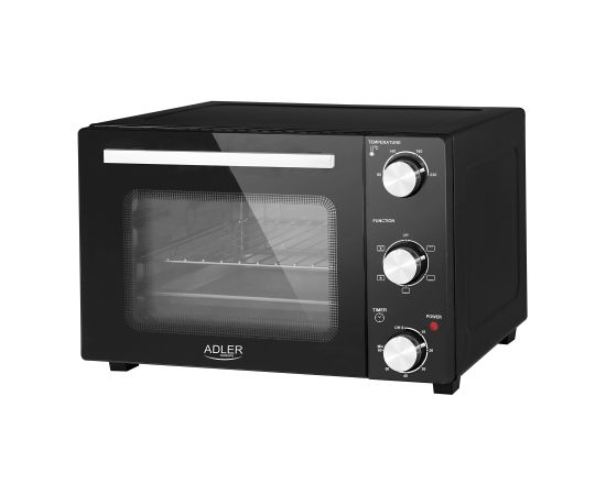 Adler Electric Oven AD 6024 22 L 1300 W Black Mini cepeškrāsnis un virsmas