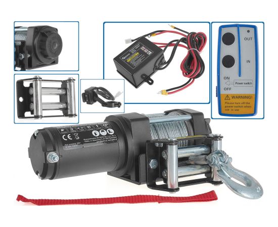 Elektriskā vinča 12V 3500LB, G81704 GEKO Elektriskā vinča 12V 3500LB, G81704 GEKO