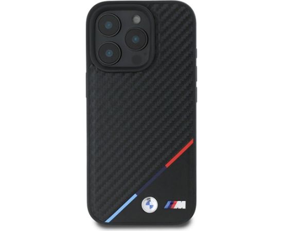 BMW M Carbon Tricolor Line MagSafe Aizsargapvalks priekš Apple iPhone 16 Pro Max Neoriģinālie Maciņi