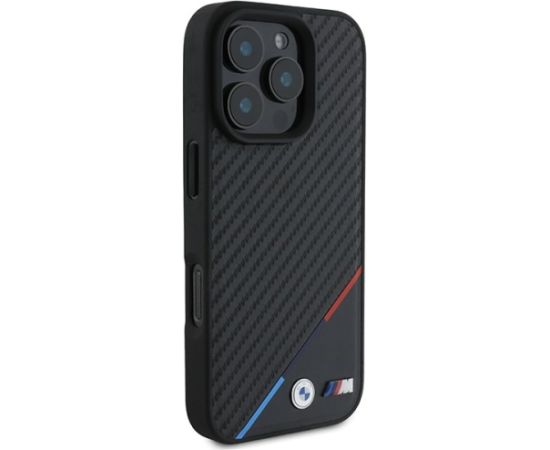 BMW M Carbon Tricolor Line MagSafe Aizsargapvalks priekš Apple iPhone 16 Pro Max Neoriģinālie Maciņi