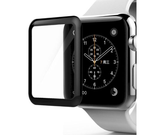 Fusion Full Glue 5D Tempered Glass Защитное стекло для экрана Apple Watch 3 42 mm Черное