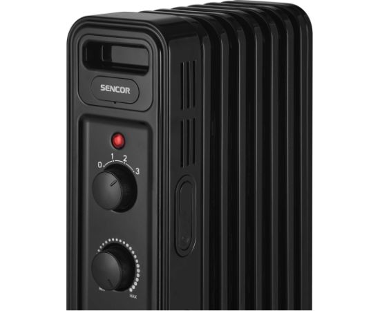 Oil filled radiator Sencor, black