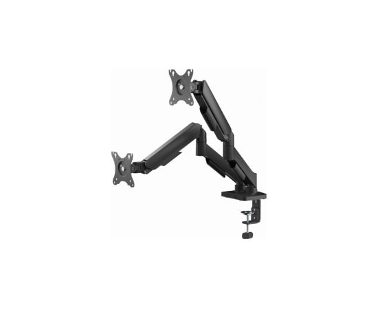 Monitora stiprinājums Gembird 2x 17”-32” Adjustable desk display mounting arm USB TV un monitoru stiprinājumi, kronšteini