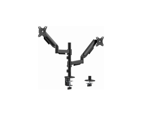Monitora stiprinājums Gembird 2x 17”-32” Adjustable desk display mounting arm TV un monitoru stiprinājumi, kronšteini