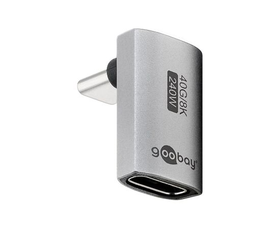 Goobay 74442 USB-C™ Adapter Vertical 90° Long, USB4™ Goobay