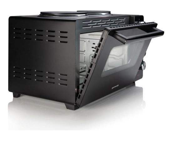 Gorenje Mini Oven OM30GBX 30 L Number of burners/cooking zones 2 1600 W Black Mini cepeškrāsnis un virsmas