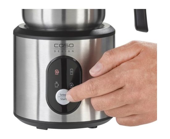 Caso Crema & Choco Milk frother, LED Display, 360° base station, Inox Caso Crema & Choco Milk frother 01666 0,35 L 500 W Black