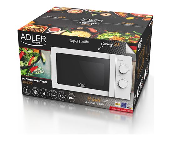 Adler Microwave Oven AD 6205 Free standing 700 W White