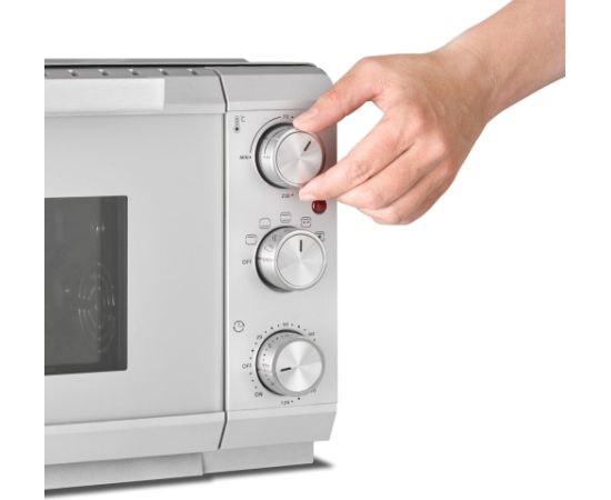 Caso Compact oven TO 20 SilverStyle Easy Clean Compact 1500 W Silver Mini cepeškrāsnis un virsmas