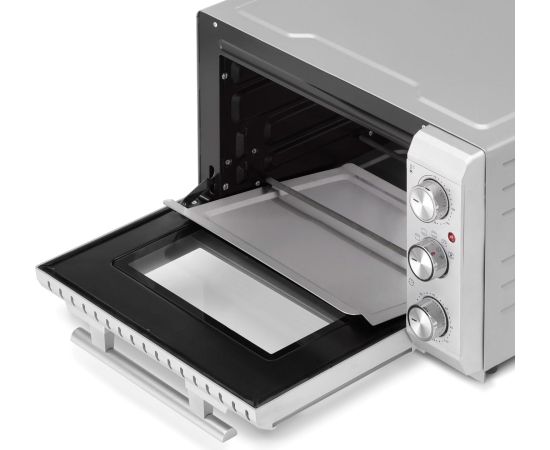 Caso Compact oven TO 20 SilverStyle Easy Clean Compact 1500 W Silver Mini cepeškrāsnis un virsmas