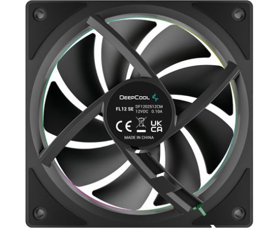 DeepCool FL12 SE Computer case Fan 12 cm Black 1 pc(s) Korpusu dzesēšana