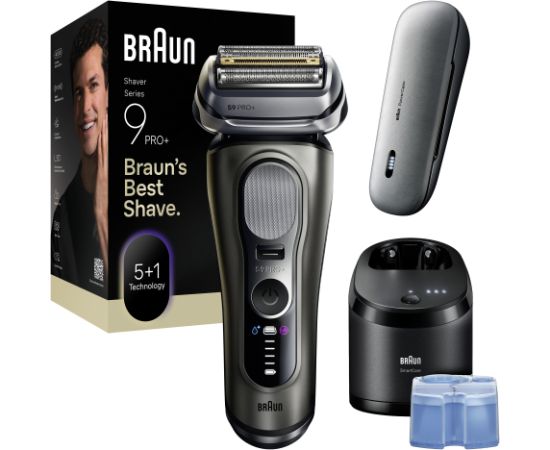 BRAUN bārdas skuveklis 9 Pro+, pelēks - 9675CC Бритвы для мужчин
