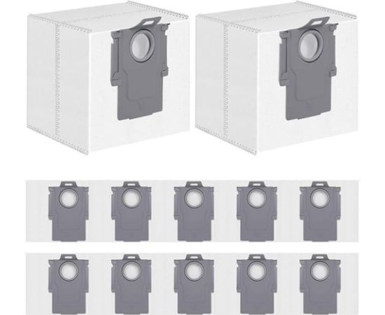 Vacuum Cleaner Accessory ROBOROCK Disposable Dust Bag 12-pack White For H5 8.04.0032 Citi piederumi