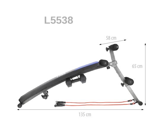 L5538B ONE FITNESS slīpais vingrošanas sols