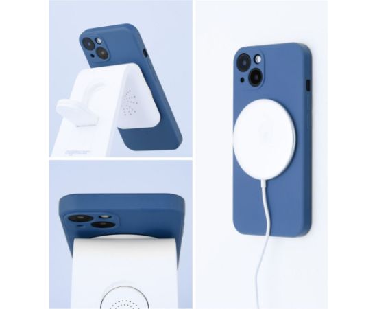 OEM -  SILICONE MAG COVER case compatible with MagSafe for IPHONE 16 blue Чехлы - альтернативные