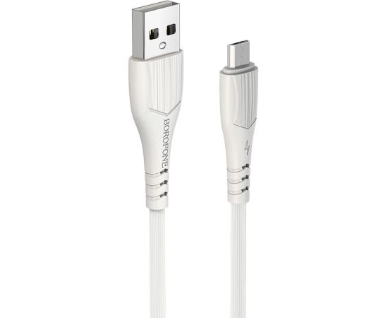 OEM Borofone Cable BX37 Wieldy - USB to Micro USB - 1 metre white Дата USB-кабели