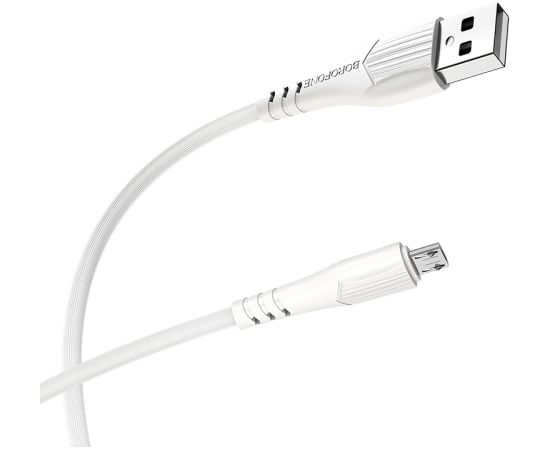 OEM Borofone Cable BX37 Wieldy - USB to Micro USB - 1 metre white Дата USB-кабели