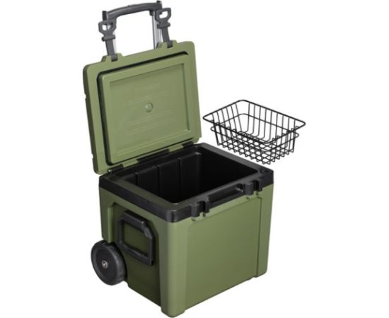 Stanley Aukstuma kaste ar riteņiem The Easy-Carry Outdoor Wheeled Cooler 47L tumši zaļa Aukstuma kastes Stanley Aukstuma kaste ar riteņiem The Easy-Carry Outdoor Wheeled Cooler 47L tumši zaļa Aukstuma kastes
