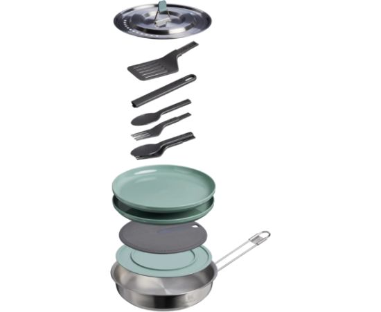 Stanley Ēdienu gatavošanas komplekts kempingā Wildfare Core Fry Pan Cookset 0,94L zilganpelēks/tumši pelēks Katli