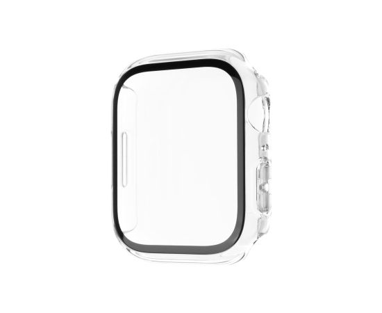 Fixed Pure protective case with tempered glass for Apple Watch 10 42mm Clear Smart-Watch aksesuāri