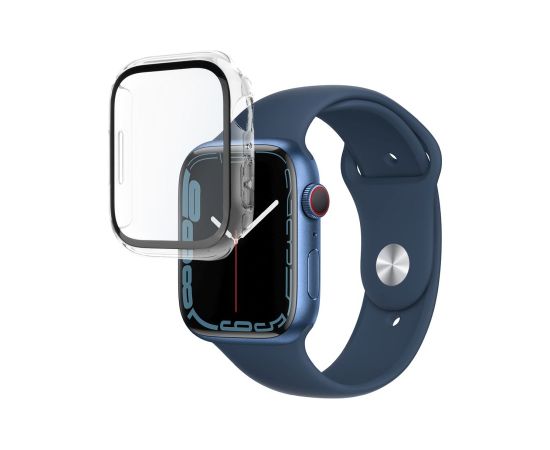 Fixed Pure protective case with tempered glass for Apple Watch 10 42mm Clear Smart-Watch aksesuāri