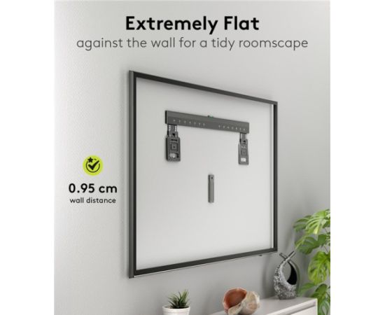 Goobay Wall mount Ultraslim TV Wall Mount Basic FIXED (XL) 43-100 " Black TV un monitoru stiprinājumi, kronšteini