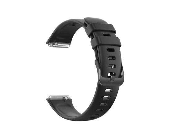 Fixed Silicone Strap for Huawei Band 8/9/10 Black Smart pūlksteņu aksesuāri