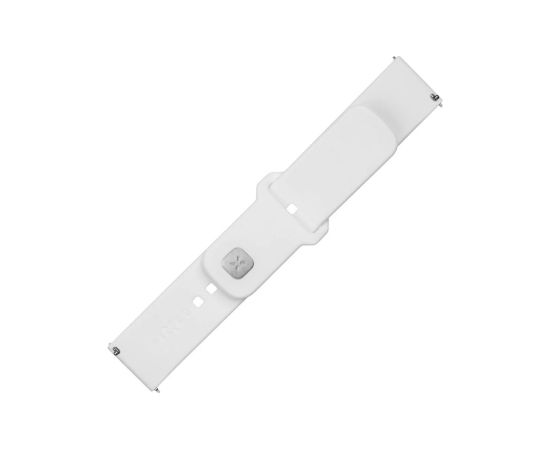 Fixed Sporty Strap Set with Quick Release 22mm for smartwatch 160-235 mm White Silicone Smart-Watch aksesuāri
