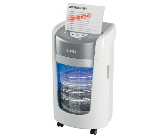 Leitz IQ OptiMax Home Office 225 Micro Cut Paper Shredder Security P5 15L - White Уничтожители документов