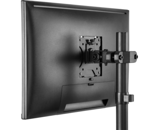 Maclean MC-983 LED LCD Monitor Pole Mount Bracket 8kg Holder Pipe Tube Diameter 28-60mm 17-32'' Screen