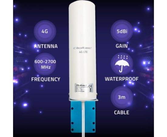 Qoltec 57044 4G LTE DUAL antenna | 5dBi | omnidirectional | outdoor Access Points