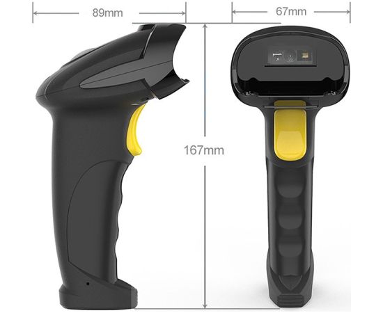 Qoltec 50856 Wireless barcode scanner 1D 2D | 2.4GHz
