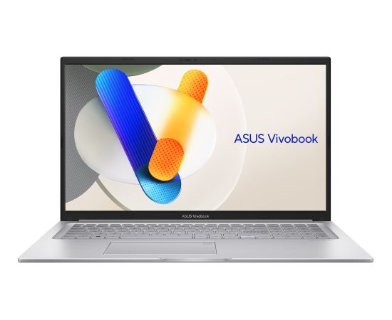 ASUS Vivobook 17 X1704VA-AU817W Core 5 120U 17.3"FHD IPS-level Panel 60Hz 250nits AG 16GB DDR4 SSD512 Intel Graphics WLAN+BT Cam720p 50WHrs Win11 Cool Silver Portatīvie datori