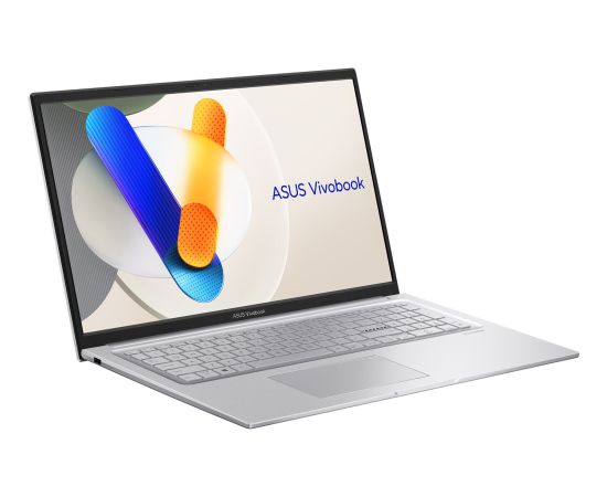 ASUS Vivobook 17 X1704VA-AU817W Core 5 120U 17.3"FHD IPS-level Panel 60Hz 250nits AG 16GB DDR4 SSD512 Intel Graphics WLAN+BT Cam720p 50WHrs Win11 Cool Silver Portatīvie datori