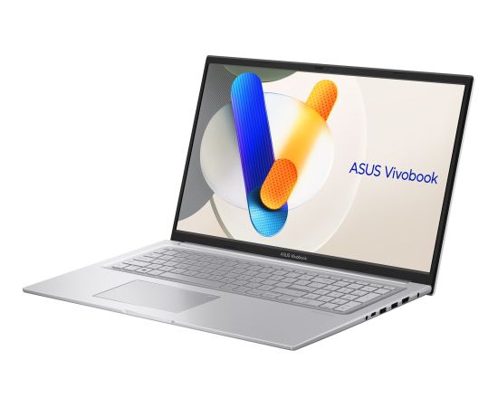 ASUS Vivobook 17 X1704VA-AU817W Core 5 120U 17.3"FHD IPS-level Panel 60Hz 250nits AG 16GB DDR4 SSD512 Intel Graphics WLAN+BT Cam720p 50WHrs Win11 Cool Silver Portatīvie datori