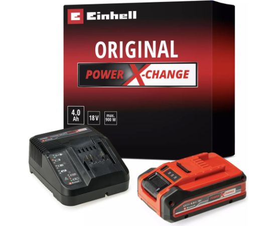 Akumulators Einhell PLUS PXC; 18 V; 1x4,0 Ah; Li-ion + lādētājs Akumulatori