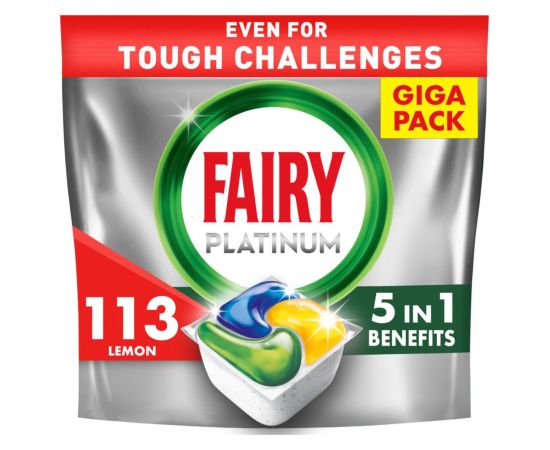Trauku mazg.kapsulas FAIRY Platinum Lemon, 113gb Tīrīšanas un Ķīmiskie līdzekļi