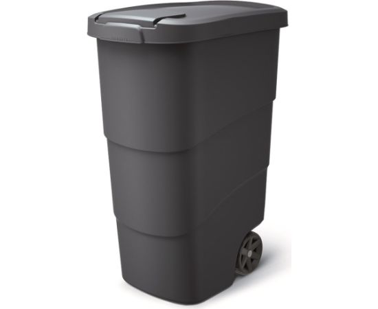 Prosperplast Atkritumu konteiners ar vāku un riteņiem 90L, antracīts Мусорные урны