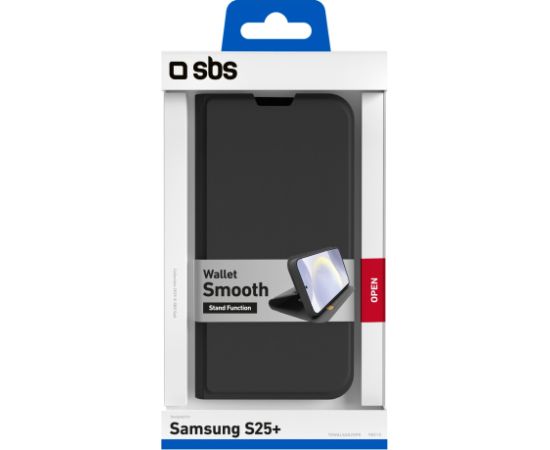 Samsung Galaxy S25+ Wallet Smooth Case By SBS Black Чехлы - оригинальные