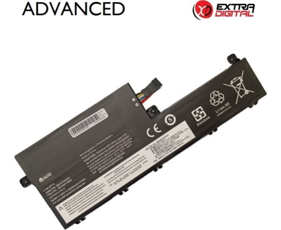 Extradigital Notebook Battery LENOVO L19L6P72, 6200mAh, Extra Digital Advanced Portatīvo datoru baterijas