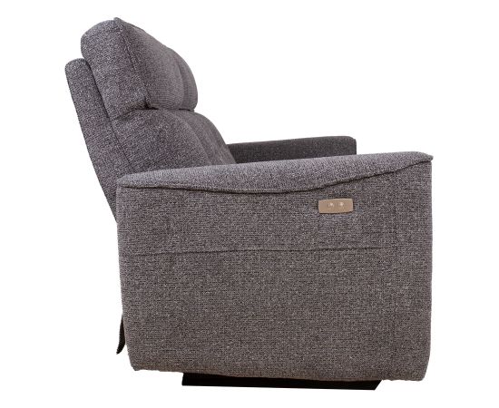 Recliner sofa BOSCO 2,5-seater with electric mechanism, grey