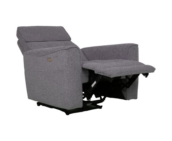 Recliner armchair BOSCO with electric mechanism, grey Recliner armchair BOSCO with electric mechanism, grey