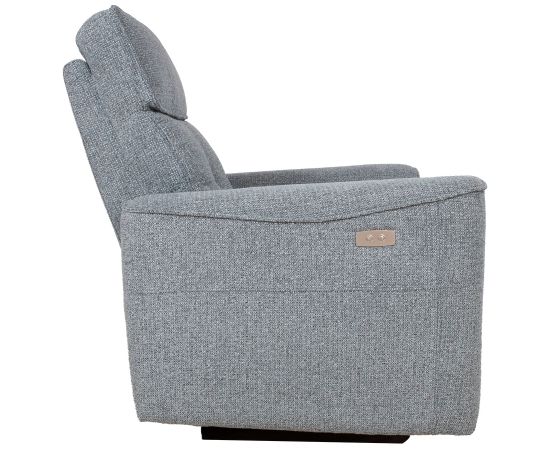 Recliner armchair BOSCO with electric mechanism, bluish grey Recliner armchair BOSCO with electric mechanism, bluish grey