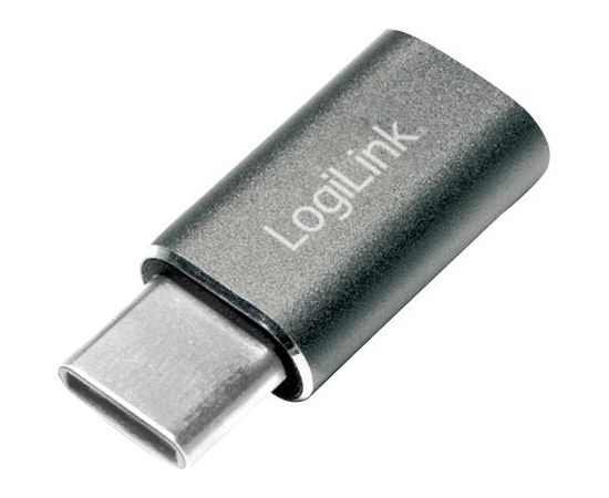 LOGILINK - USB-C adapter to Micro USB female, silver