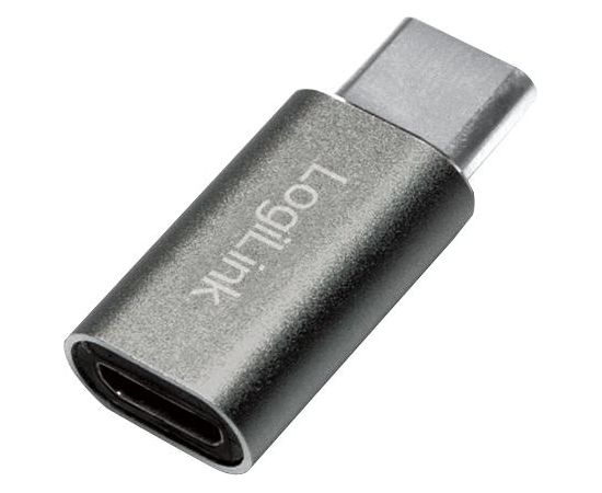 LOGILINK - USB-C adapter to Micro USB female, silver