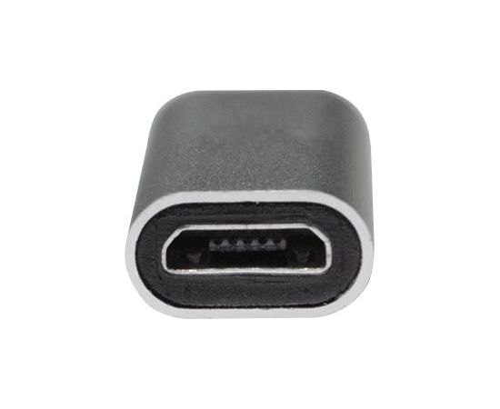 LOGILINK - USB-C adapter to Micro USB female, silver